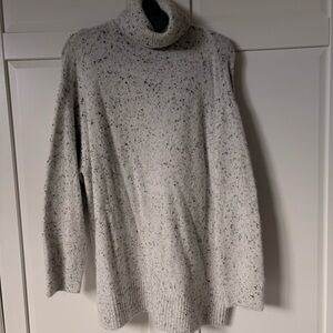 ZARA White polka dots Turtleneck Sweater